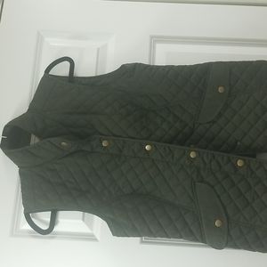 💲G.H. Bass  & Co. quilted Vest Army Green Women sz. S